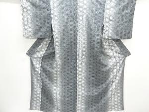 麻の葉模様小紋着物(重ね衿付き)